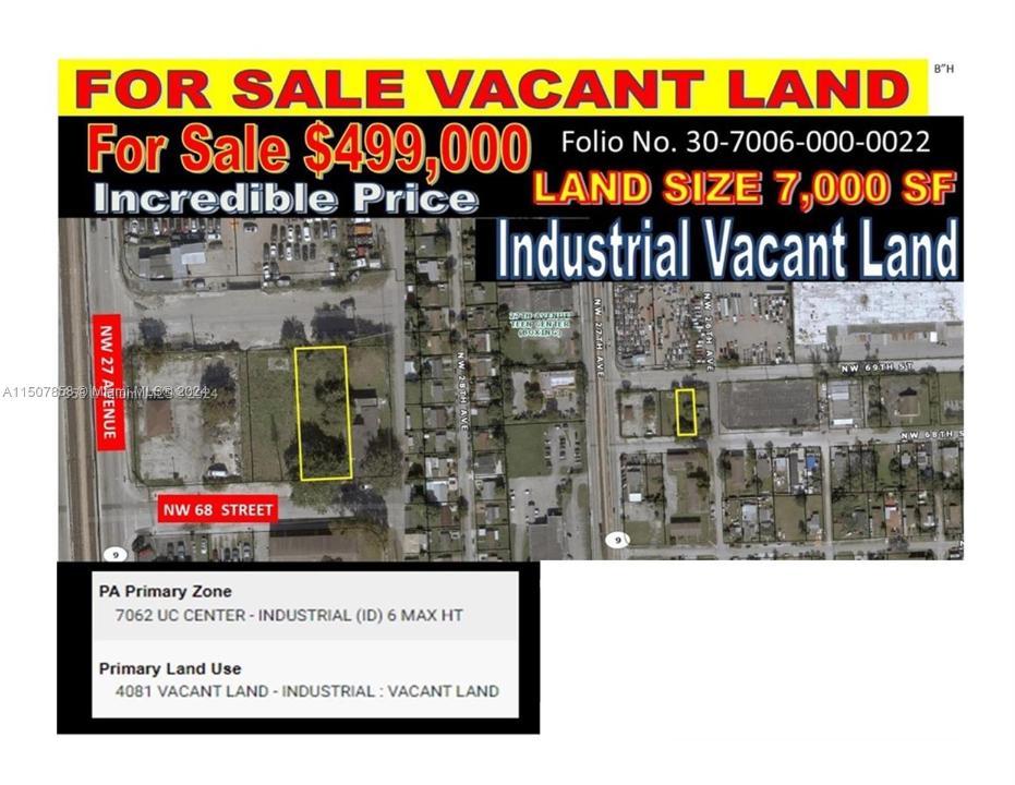 LAND NW 27 AVE AND NW 68 STREET, Miami, Floride 33147, États-Unis