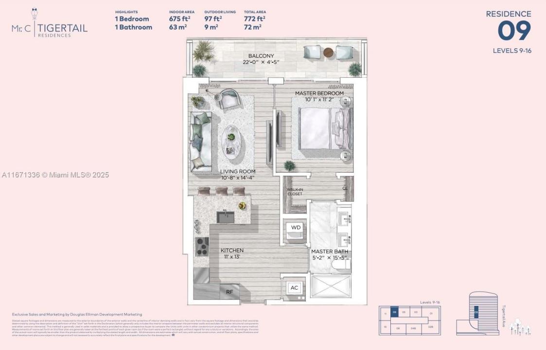 2678 Tigertail Ave 909, Miami, Flórida 33133, Estados Unidos