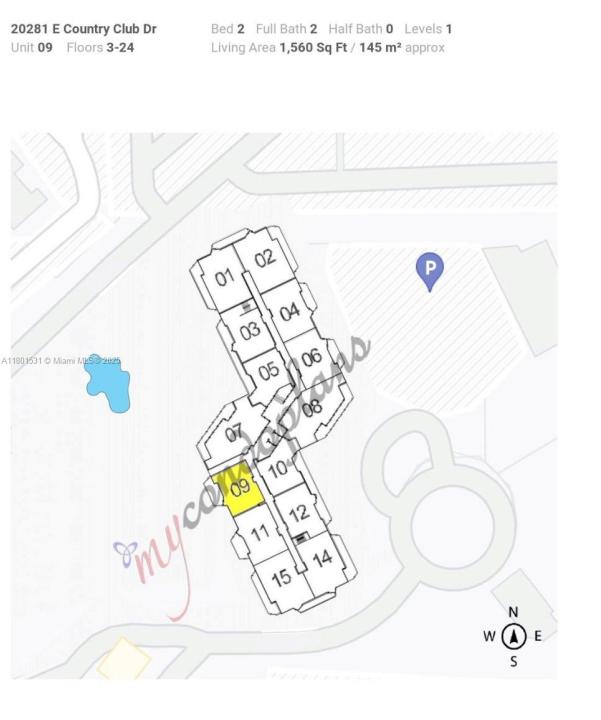 20281 E Country Club Dr 909, Aventura, 佛罗里达州 33180, 美国