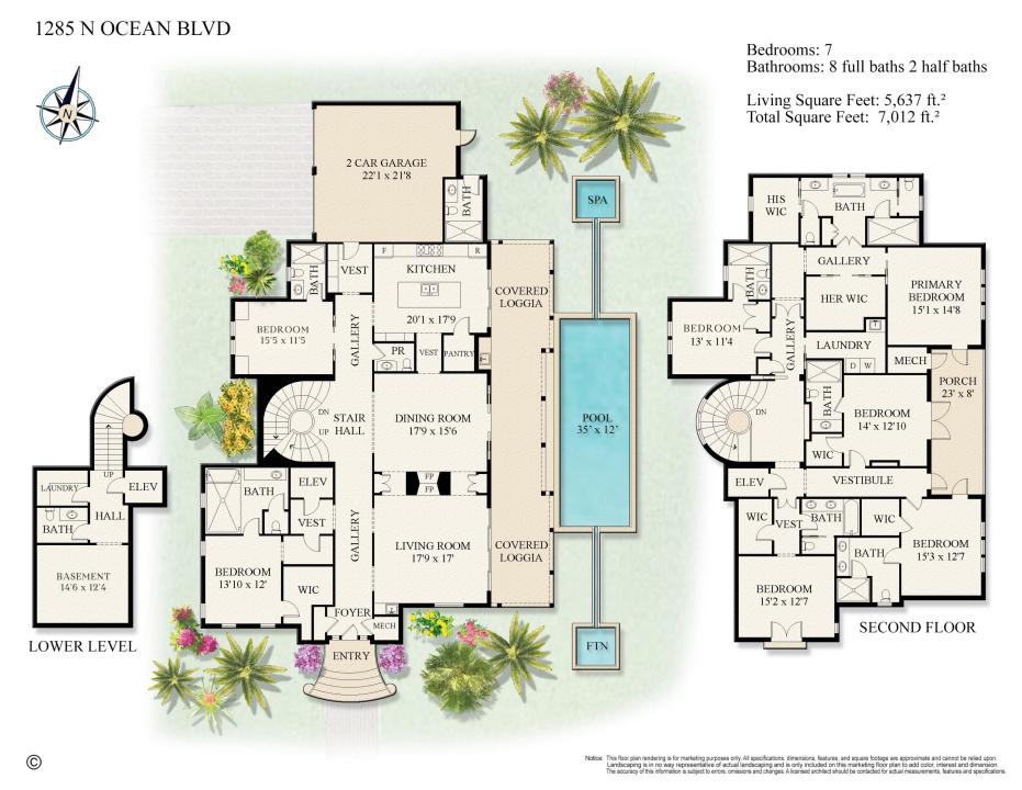 1285 N Ocean Boulevard, Palm Beach, Florida 33480