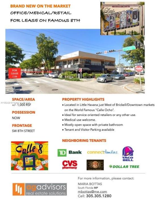 1101 SW 8th St Retail 1109, Miami, Flórida 33130, Estados Unidos