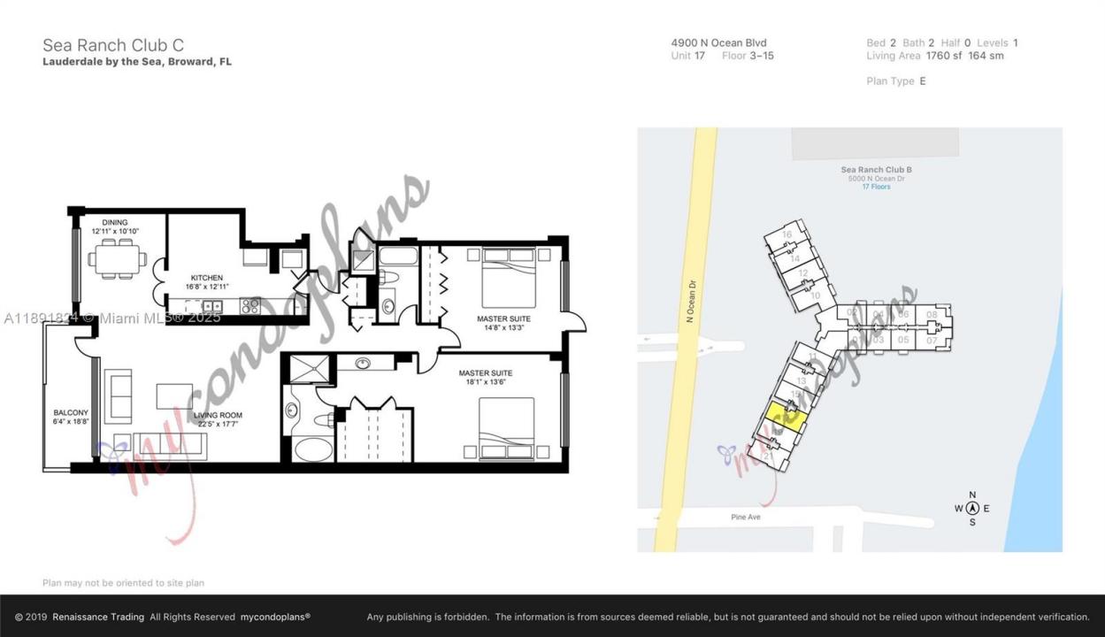 4900 N Ocean Blvd 1217, Lauderdale By The Sea, Floride 33308, États-Unis