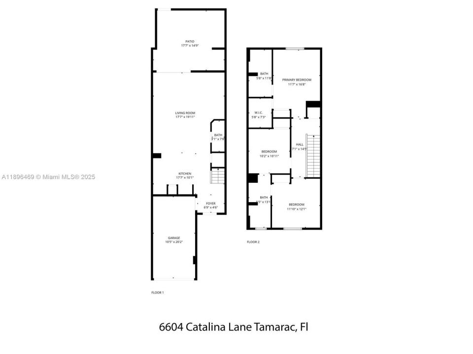 6604 Catalina Ln, Tamarac, Floride 33321, États-Unis
