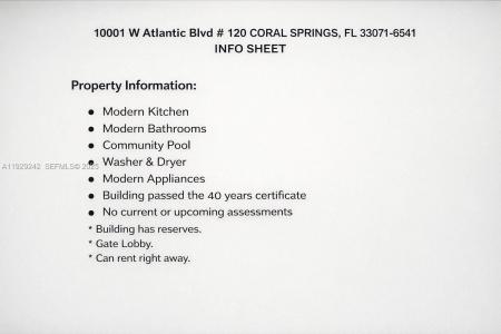 10001 W Atlantic Blvd 120, Coral Springs, Florida 33071, USA