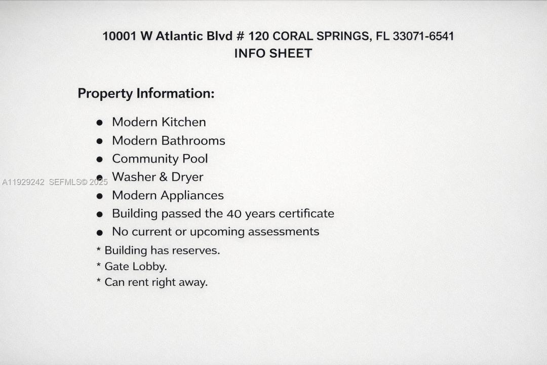 10001 W Atlantic Blvd 120, Coral Springs, Floride 33071, États-Unis