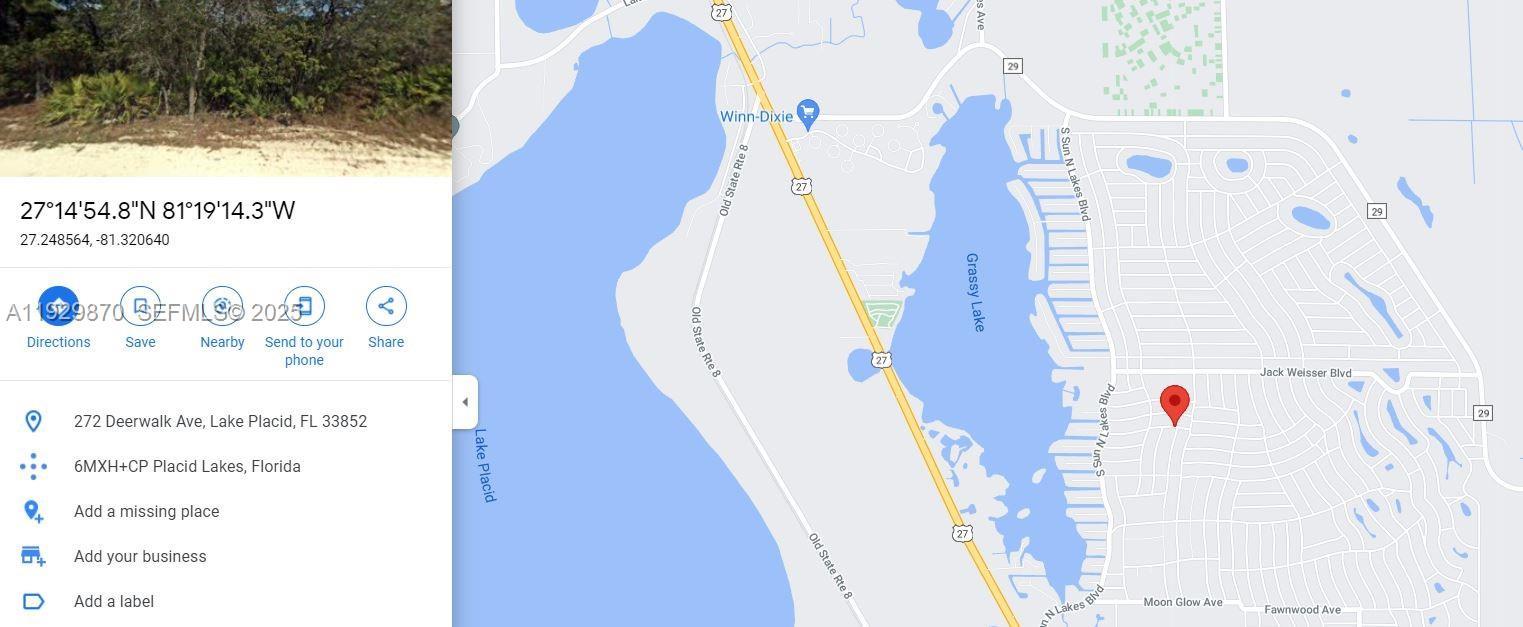 272 DEERWALK AVE, Lake Placid, פלורידה 33852, ארצות הברית של אמריקה
