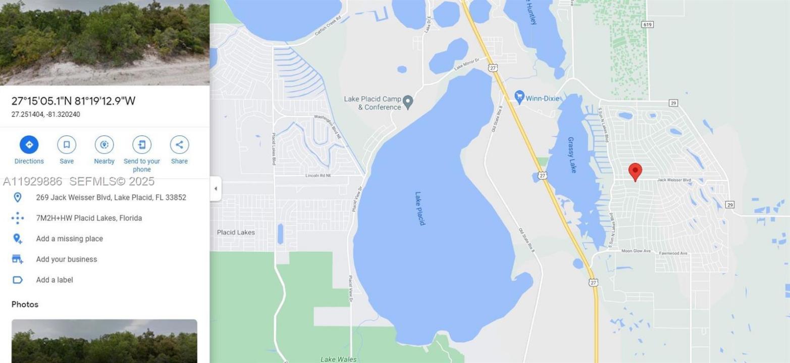 269 JACK WEISSER BLVD, Floride 33852, États-Unis