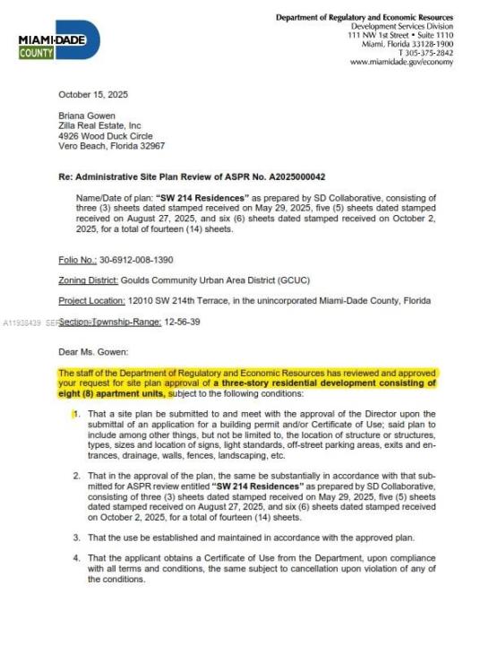 12010 SW 214th Ter, Miami, Florida 33177