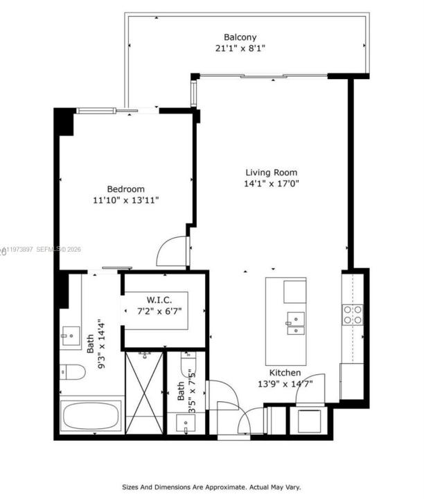 68 SE 6th St 1806, Miami, Floride 33131, États-Unis