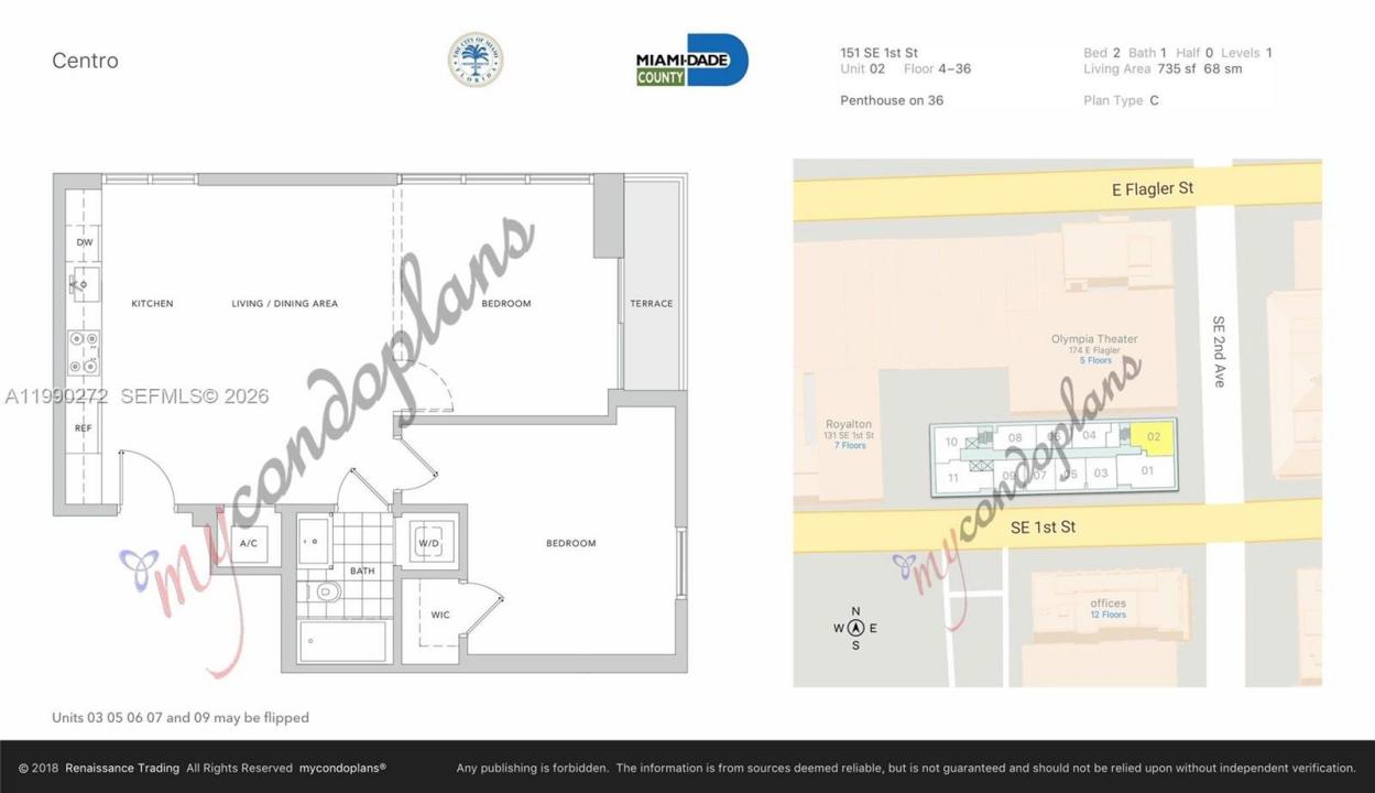 151 SE 1st St 2802, Miami, Florida 33131, Amerika Birleşik Devletleri