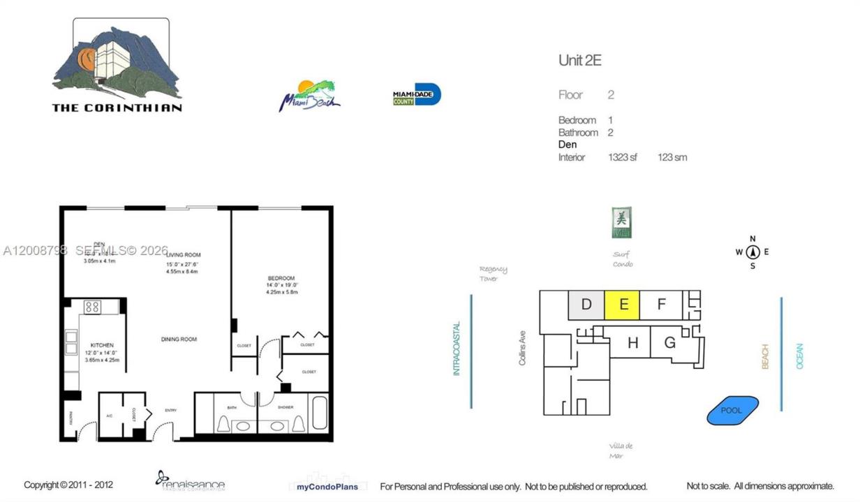 5825 Collins Ave 2E, Miami Beach, Flórida 33140, Estados Unidos