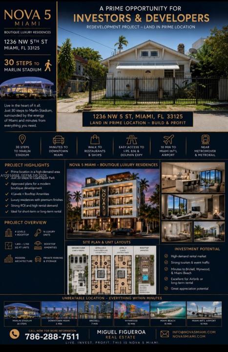 1236 NW 5th St, Miami, Florida 33125, Stati Uniti
