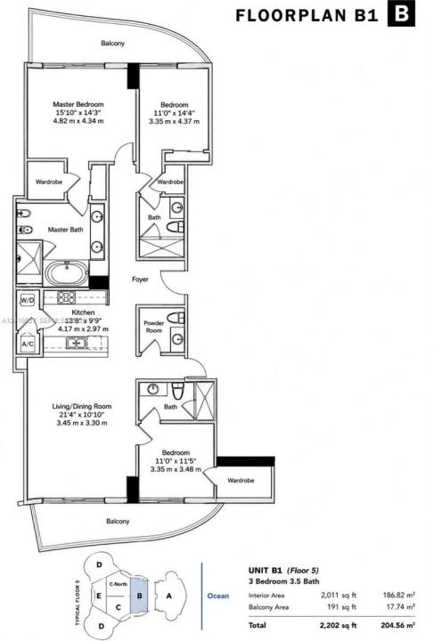16001 Collins Ave 1002, Sunny Isles Beach, Florida 33160, Stati Uniti