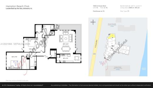 1800 S Ocean Blvd 1012, Lauderdale By The Sea, Floride 33062, États-Unis