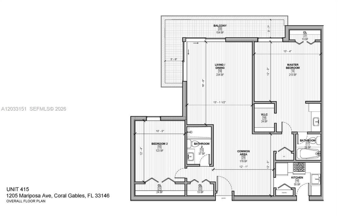 1205 Mariposa Ave 415, Coral Gables, Floride 33146, États-Unis