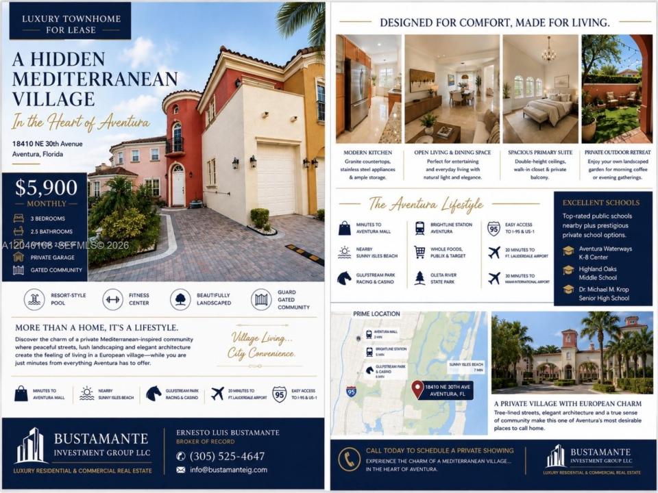 18410 NE 30th Ave 18410, Aventura, Floride 33160, États-Unis