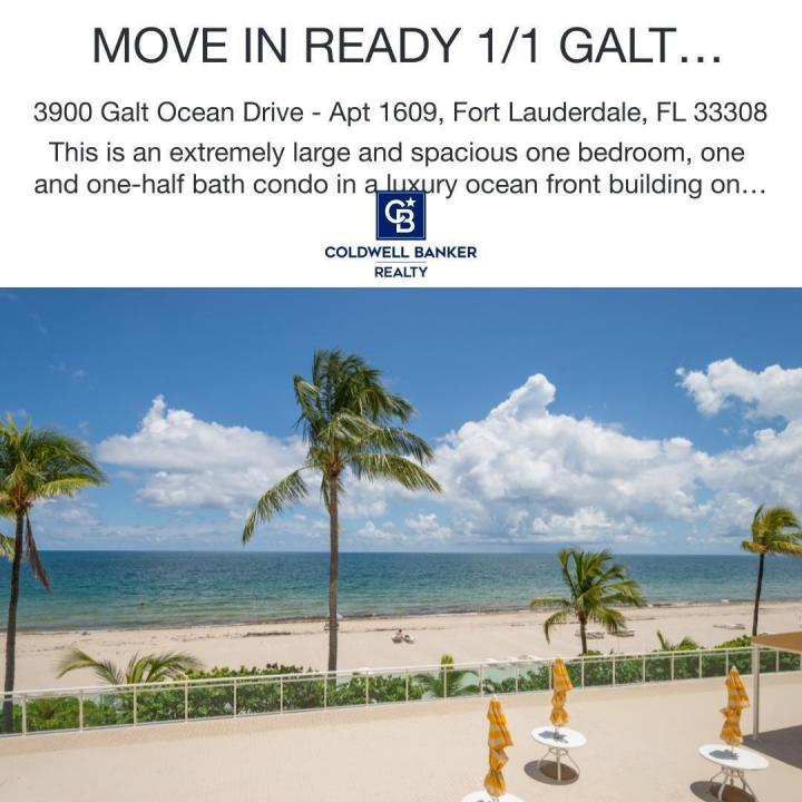 3900 Galt Ocean Drive 1609, Fort Lauderdale, Florida 33308, Stati Uniti