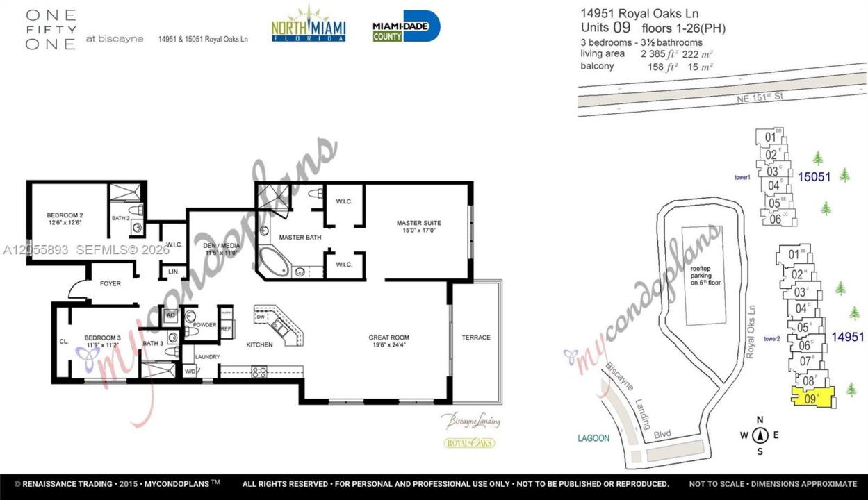 14951 Royal Oaks Ln 409, North Miami, Floride 33181, États-Unis