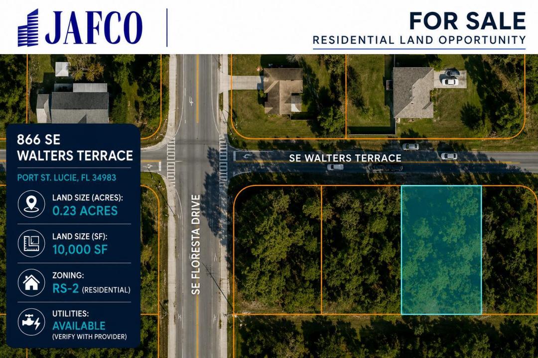 866 SE WALTERS Terrace, Port St. Lucie, Floride 34983, États-Unis