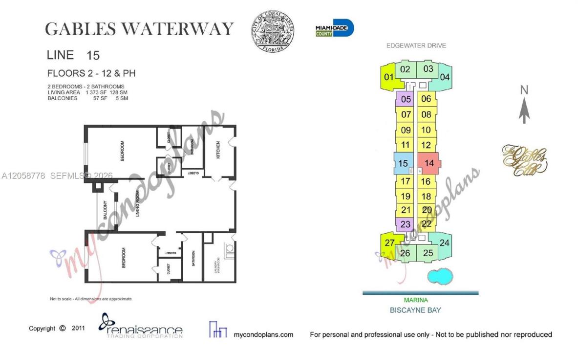 90 Edgewater Dr 515, Coral Gables, Floryda 33133, USA