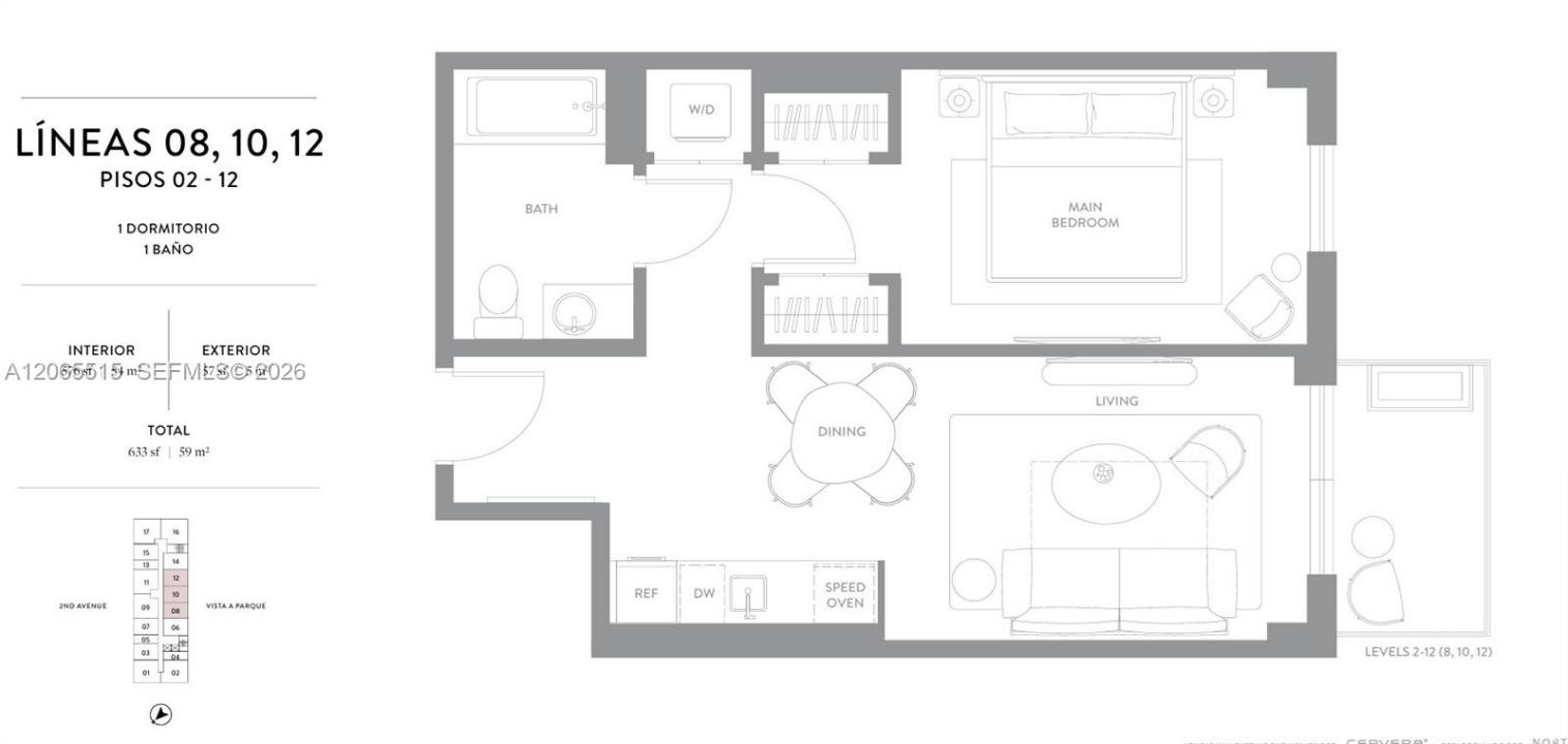 1611 SW 2nd Avenue 708, Miami, Floride 33129, États-Unis