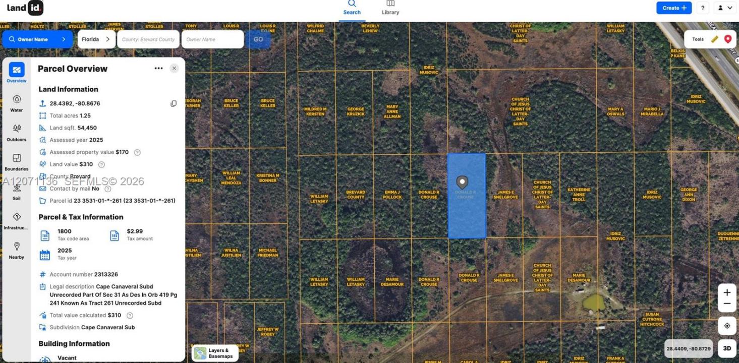 0 Unknown, Cocoa, Florida 32926, USA