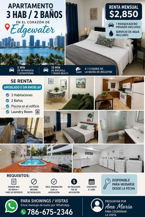 500 NE 26th St 2C, Miami, Floride 33137, États-Unis
