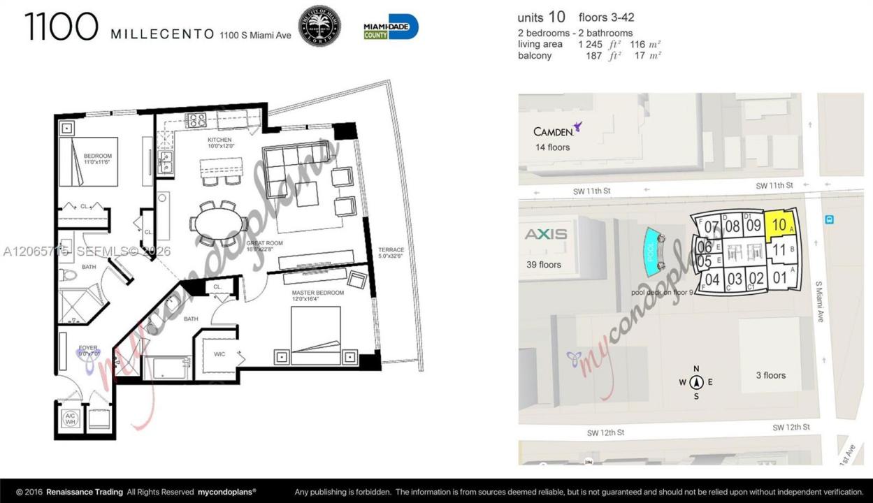 1100 S Miami Ave 3010, Miami, Florida 33130, Stati Uniti