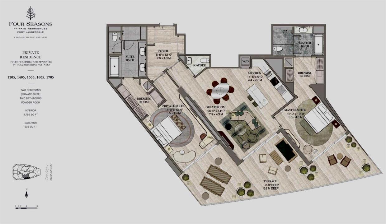 525 N FORT LAUDERDALE BEACH Boulevard 1705, Fort Lauderdale, Floride 33304, États-Unis