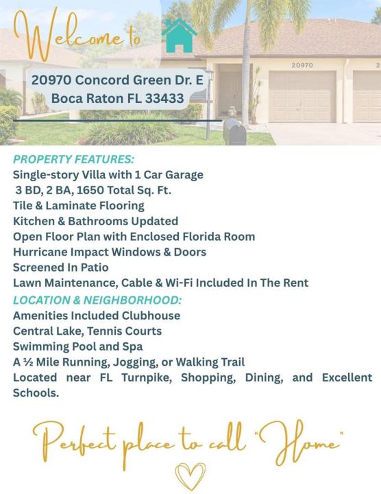 20970 CONCORD GREEN Drive E, Boca Raton, Florida 33433, Stati Uniti