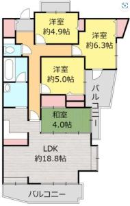 401, 麻里布町３丁目6-17, ベルハーモニー麻里布, 岩国市, Yamaguchi 740-0018, Japan