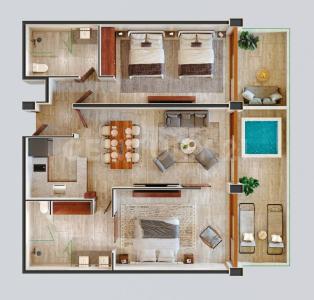 INNA Beach Condos & Hotel 304,, Puerto Morelos, キンタナロー 77580, メキシコ
