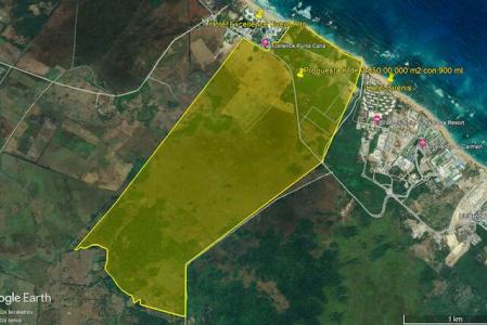 Land with beach in Punta Cana, La Altagracia, République Dominicaine