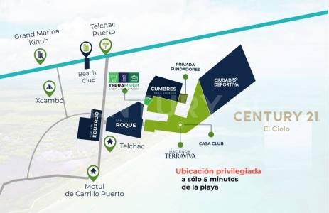 Últimos lotes ! Preventa de lotes de inversión de 600m2 en Telchac, Yucatán con club de Playa Privado (ya en uso) y amenidades exclusivas: Cumbres de la Hacienda,, Telchac Puerto, Yucatán 97407, México