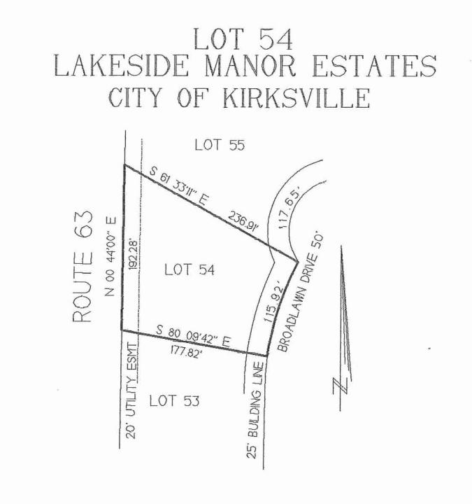 Lot 54 Broadlawn Dr, Kirksville, Missouri 63501, Stati Uniti