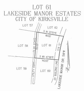 Lot 61 Lakeside Manor Drive, Kirksville, Missouri 63501, Amerika Birleşik Devletleri