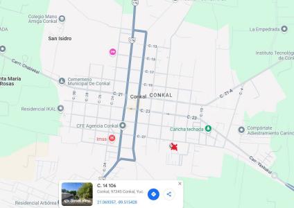 Calle 14 x 27 y 29 110,, Conkal, Yucatán 97345, México