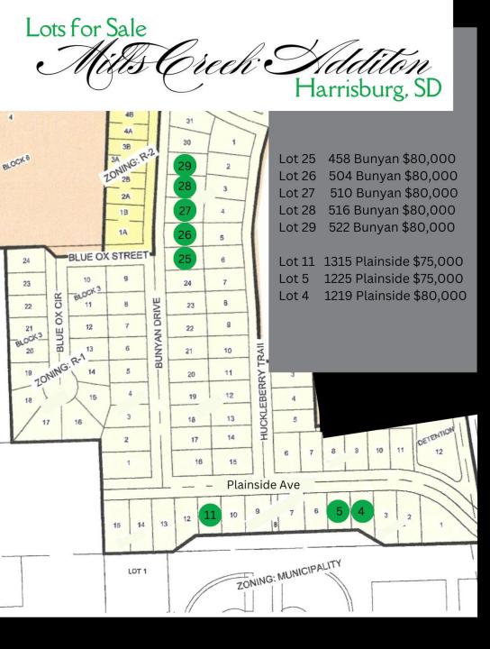 1225 Plainside Ave, Harrisburg, Dakota Del Sur 57032, Estados Unidos