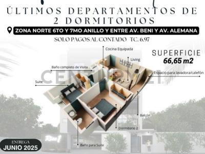 Departamentos de 2 Dormitorios en Preventa Condominio Rise Uno, 6to y 7mo anillo entre Av. , Norte, Santa Cruz 00001, Bolivia