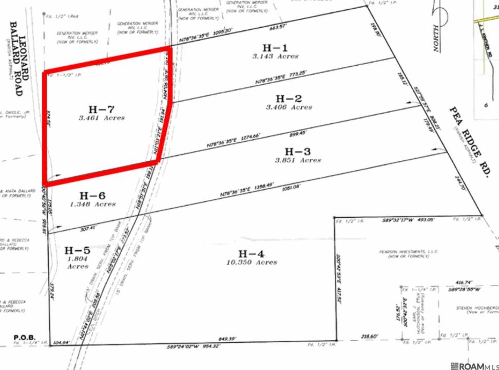 Tbd H-7 Pea Ridge Rd, Albany, Louisiane 70711, États-Unis