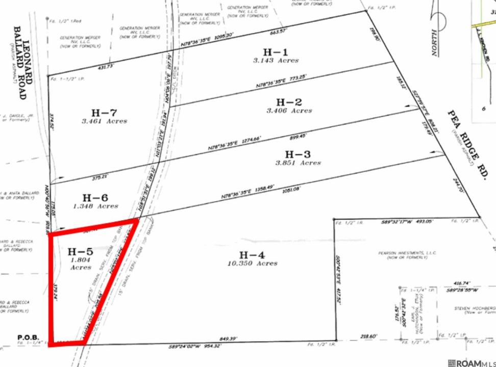 Tbd H-5 Pea Ridge Rd, Albany, Louisiane 70711, États-Unis