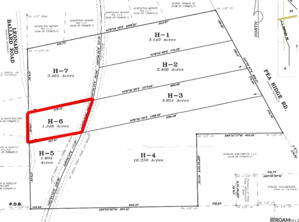 Tbd H-6 Pea Ridge Rd, Albany, Louisiane 70711, États-Unis