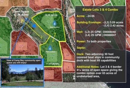 Est Lot 3 & 4, Camp Bay Estates, Sagle, Idaho 83860, États-Unis