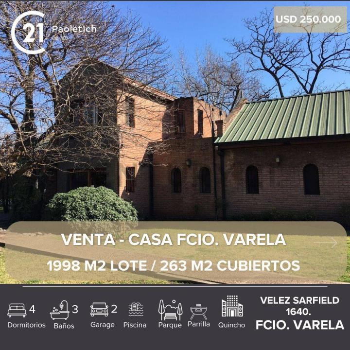 Velez Sarfield 1640, Florencio Varela, GBA Sur 1888, Argentina