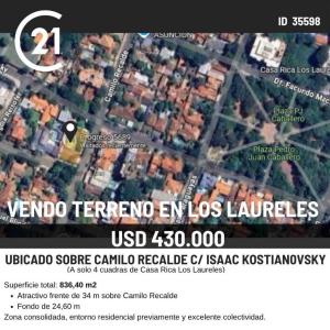 CALLE MAYOR CARMELO PERALTA  CASI ISAAC KOSTIANOVSKY , Los Laureles, Asunción 00001, Paraguay