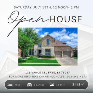 111 Vance Court, Fate, Texas 75087, Stati Uniti