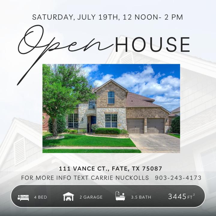 111 Vance Court, Fate, Texas 75087, Estados Unidos