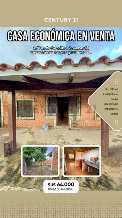av/paurito, 8vo anillo a 2 cuadras del hospital plan 3000 , Este, Santa Cruz 00001, Bolívia