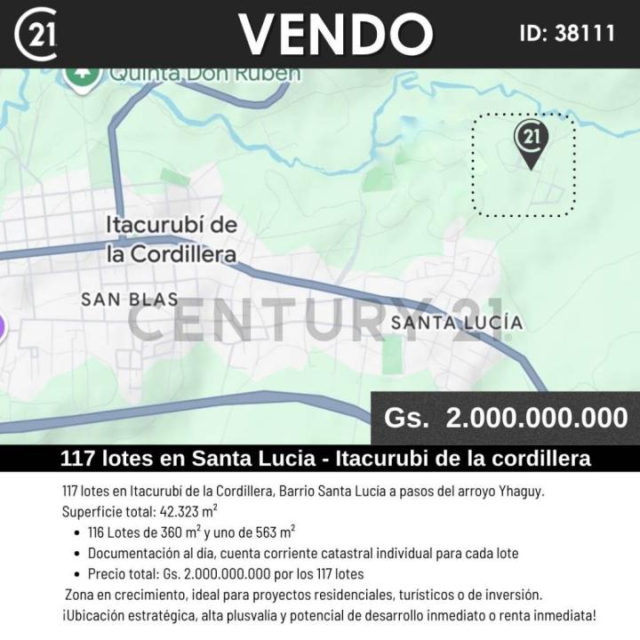 FRACCION SANTA LUCIA , Itacurubí De La Cordillera, Cordillera 00001, 巴拉圭
