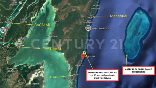 carretera xcalak - Mahahual lote 2880,, Othon P Blanco, Quintana Roo 77940, México